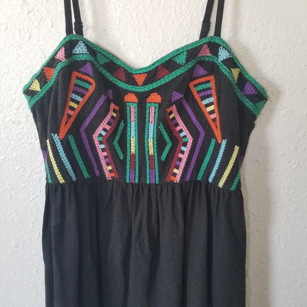 Anthropologie staring at stars boho colorful dress - Picture 2 of 6